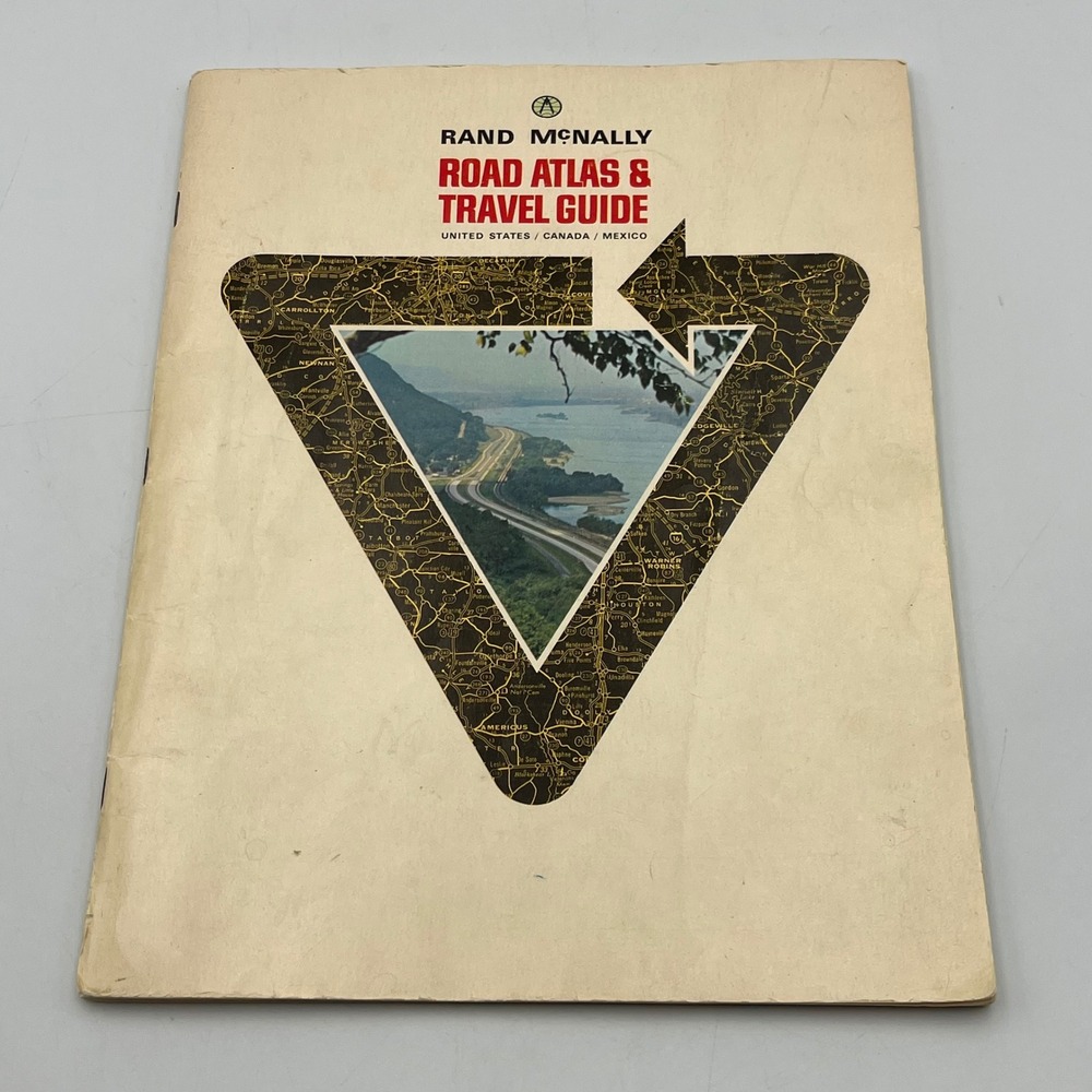 Rand McNally Road Atlas Travel Guide 1968 Vintage VTG Complete